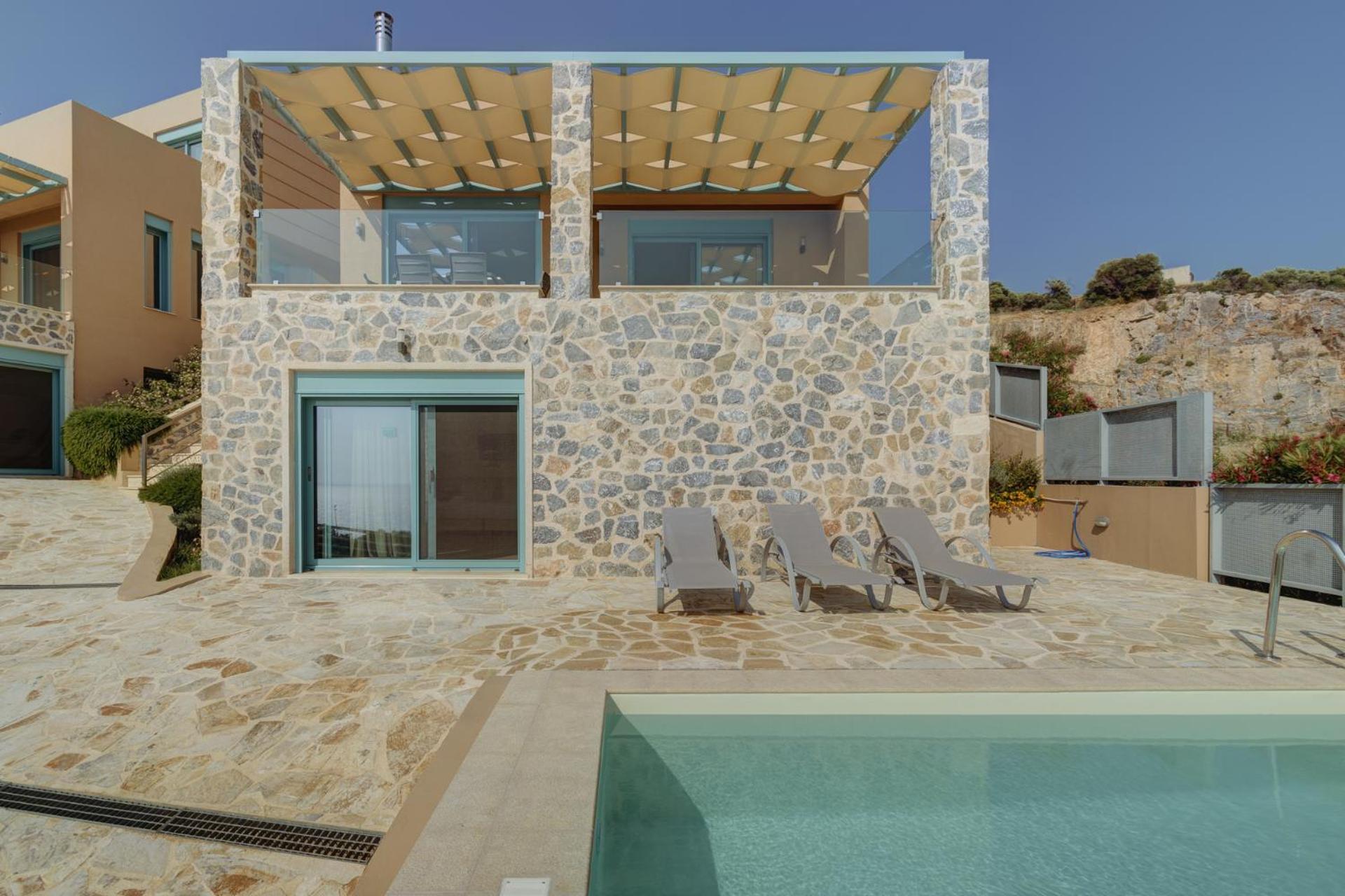 Ouzo Panoramic Houses 2, With Private Pool Plomari Buitenkant foto