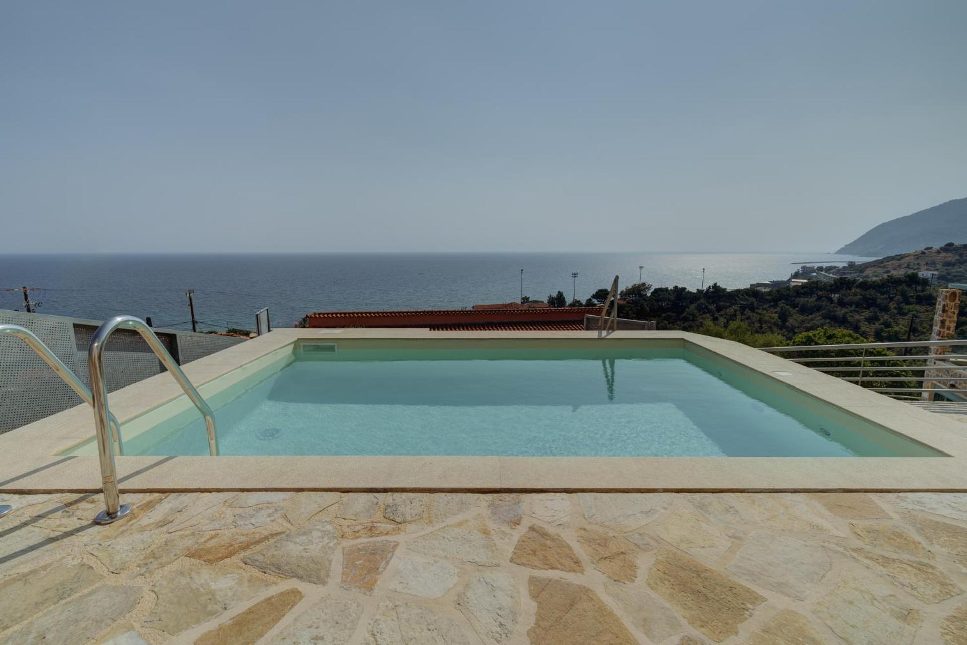 Ouzo Panoramic Houses 2, With Private Pool Plomari Buitenkant foto