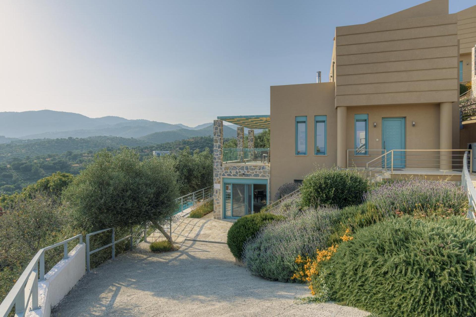 Ouzo Panoramic Houses 2, With Private Pool Plomari Buitenkant foto